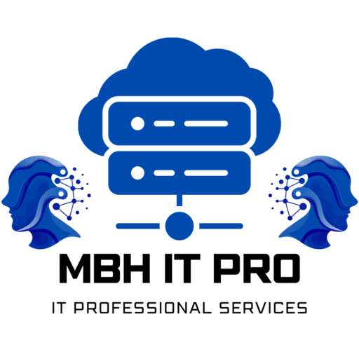 MBH IT PRO logo – business IT services, cybersecurity, cloud solutions, network setup, data backup and IT support